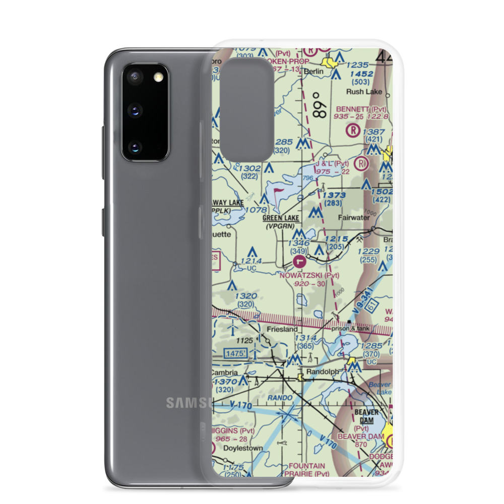 Nowatzski Field (13WI) VFR Sectional Samsung Case Samsung Galaxy S20 model shown