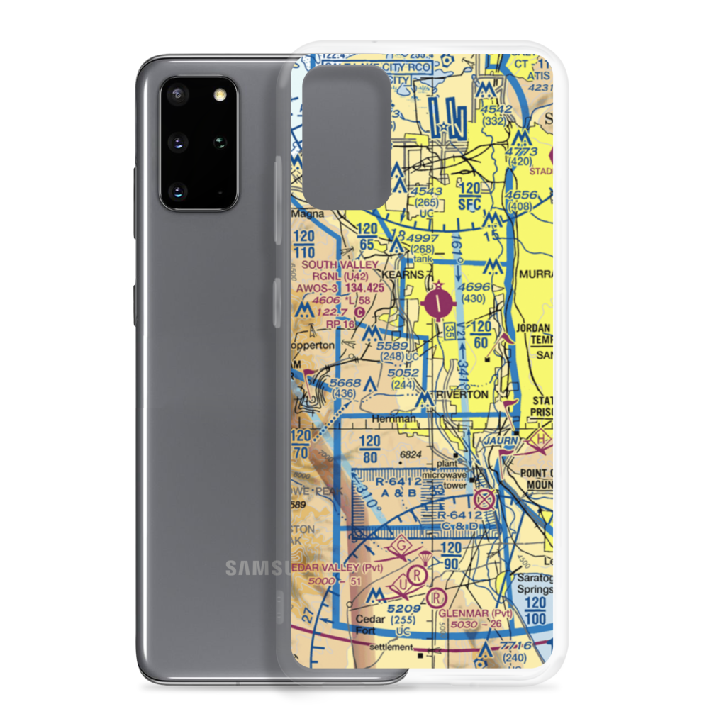Number 18 Airport (UT13) VFR Sectional Samsung Case Samsung Galaxy S20 Plus model shown