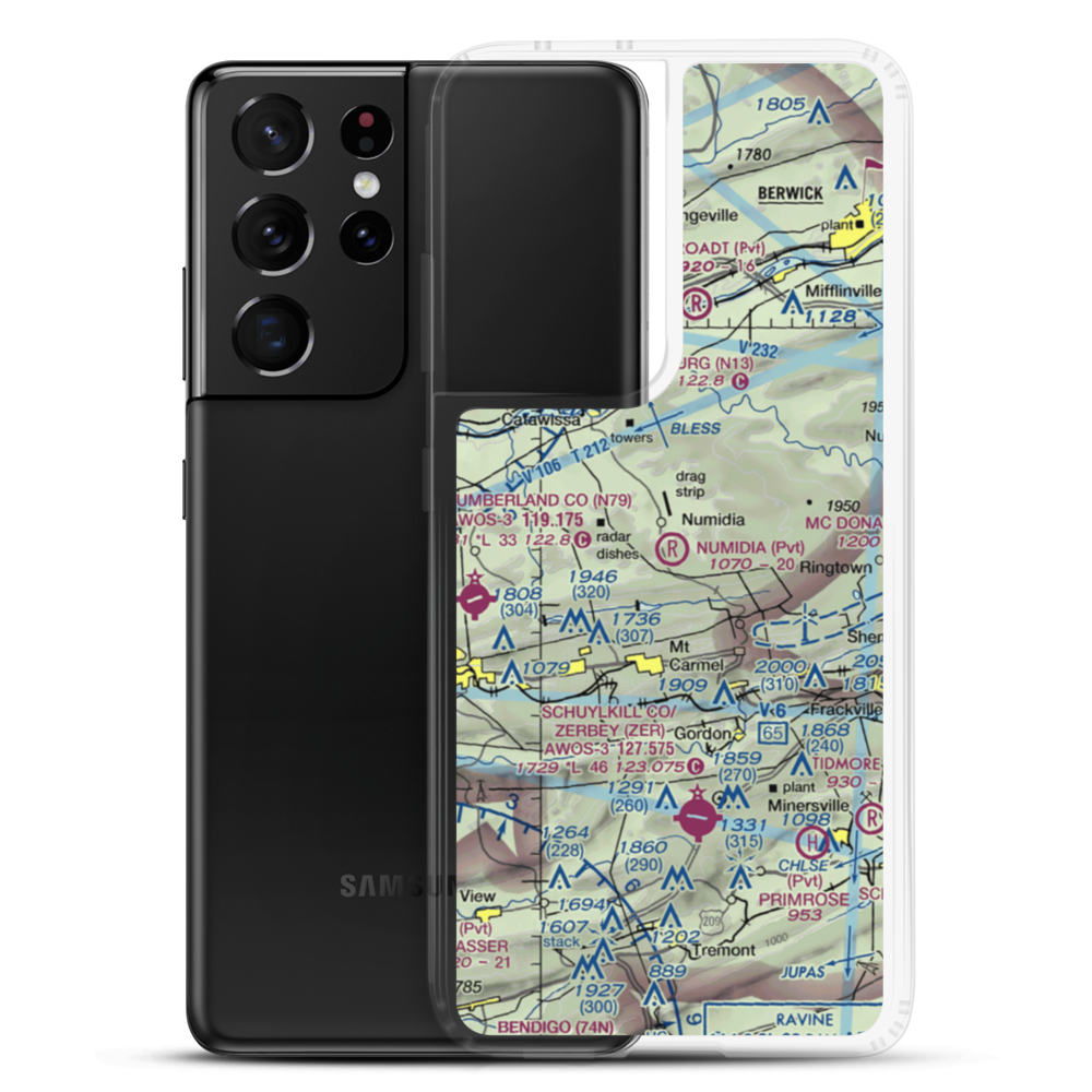 Numidia Airport (8PA0) VFR Sectional Samsung Case Samsung Galaxy S21 Ultra model shown