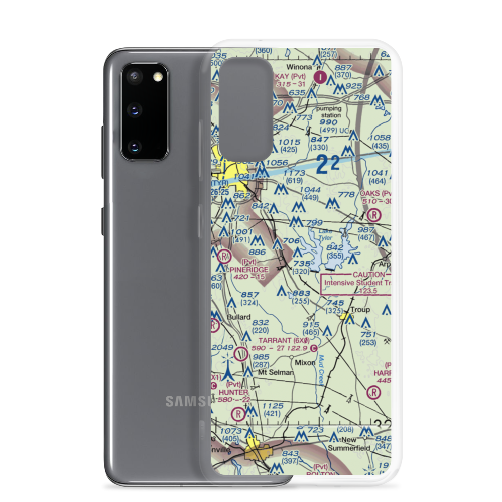Nuttall Airport (US-0233) VFR Sectional Samsung Case Samsung Galaxy S20 model shown