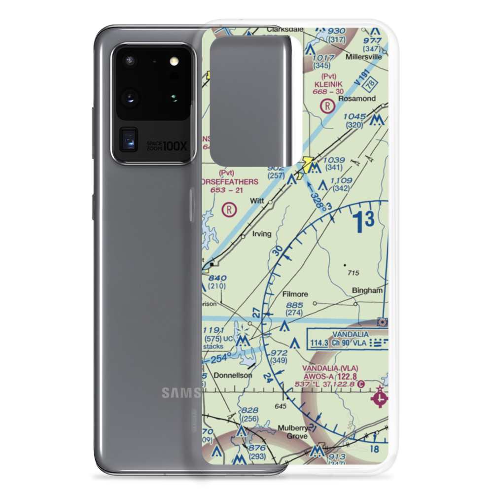 O K Flying Club Inc Airport (28IS) VFR Sectional Samsung Case Samsung Galaxy S20 Ultra model shown