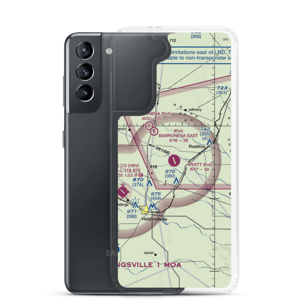 O S Wyatt Airport (14TS) VFR Sectional Samsung Case Samsung Galaxy S21 model shown