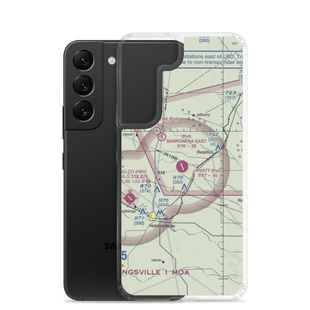 O S Wyatt Airport (14TS) VFR Sectional Samsung Case Samsung Galaxy S22 model shown