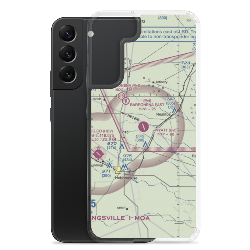 O S Wyatt Airport (14TS) VFR Sectional Samsung Case Samsung Galaxy S22 Plus model shown