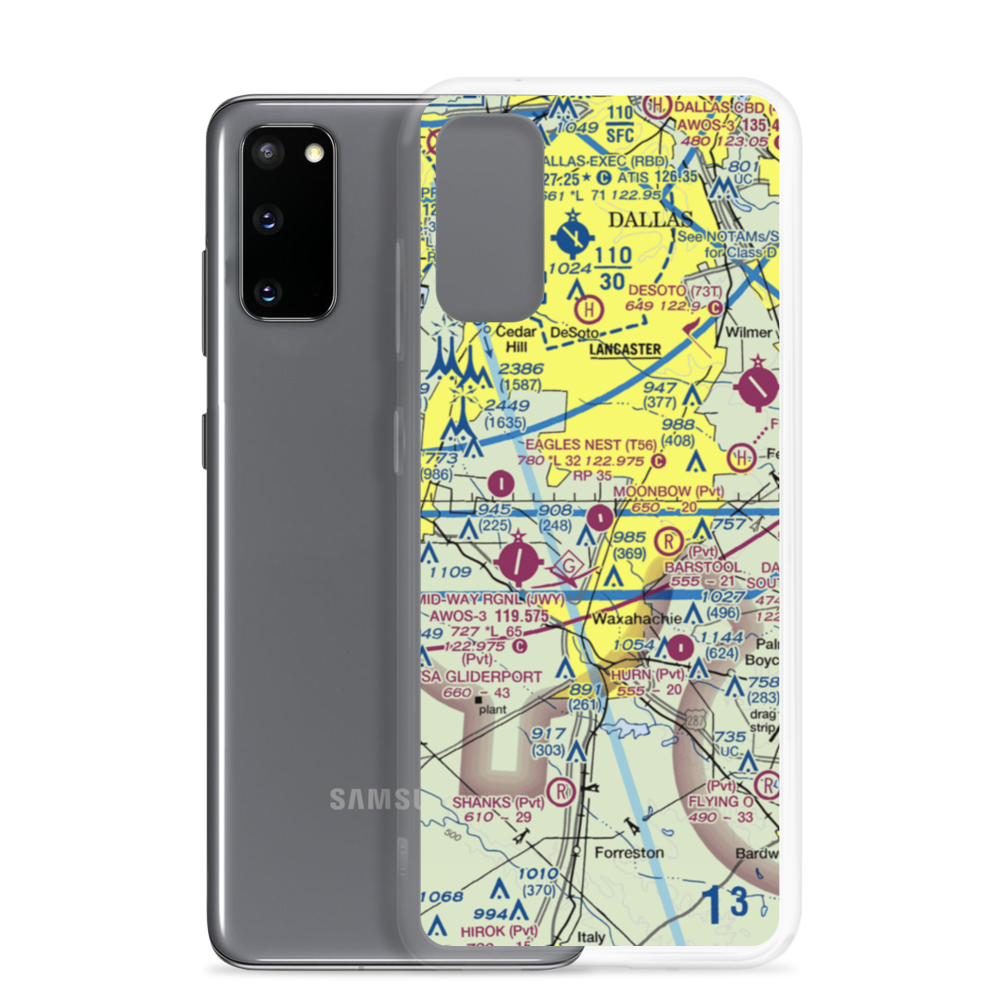 O'Brien Airpark (25XS) VFR Sectional Samsung Case Samsung Galaxy S20 model shown