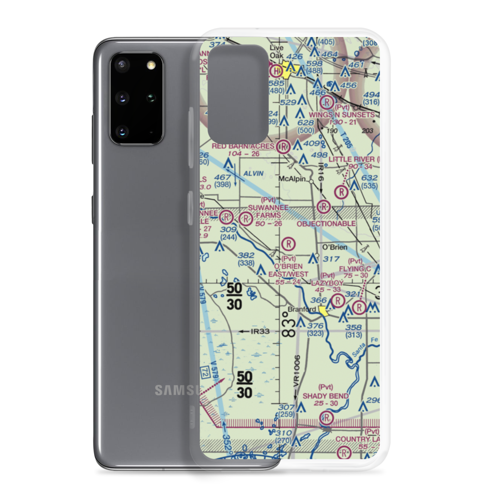 O'Brien Airpark East/West Airport (FD71) VFR Sectional Samsung Case Samsung Galaxy S20 Plus model shown