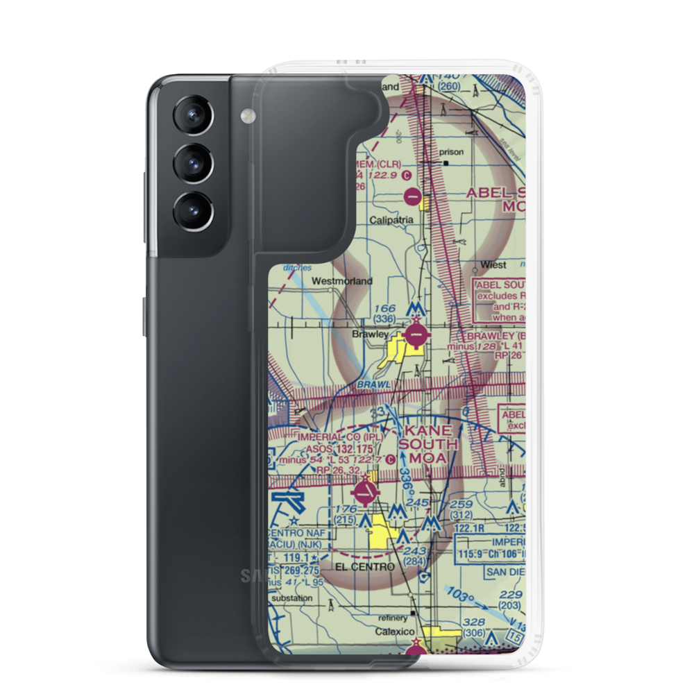 O'Connell Brothers Airport (59CL) VFR Sectional Samsung Case Samsung Galaxy S21 model shown