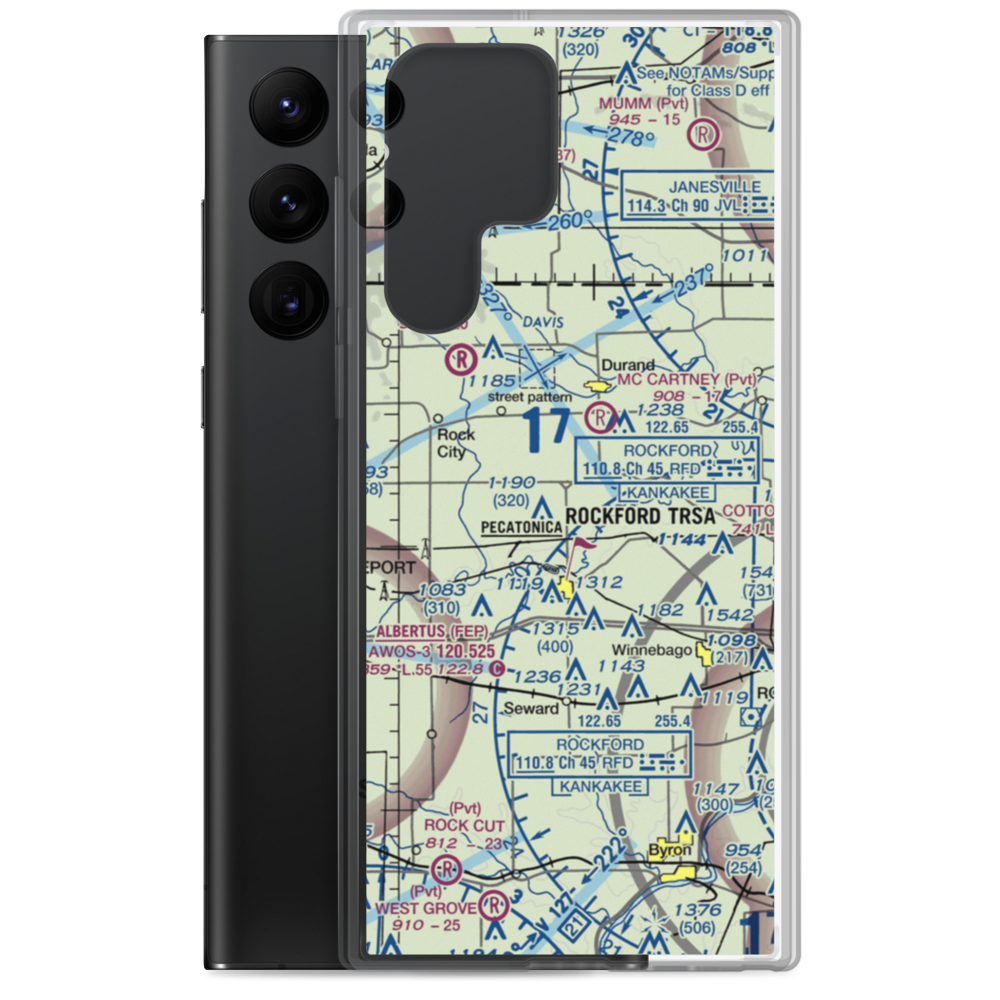 O'Connor Field (8IL5) VFR Sectional Samsung Case Samsung Galaxy S22 Ultra model shown