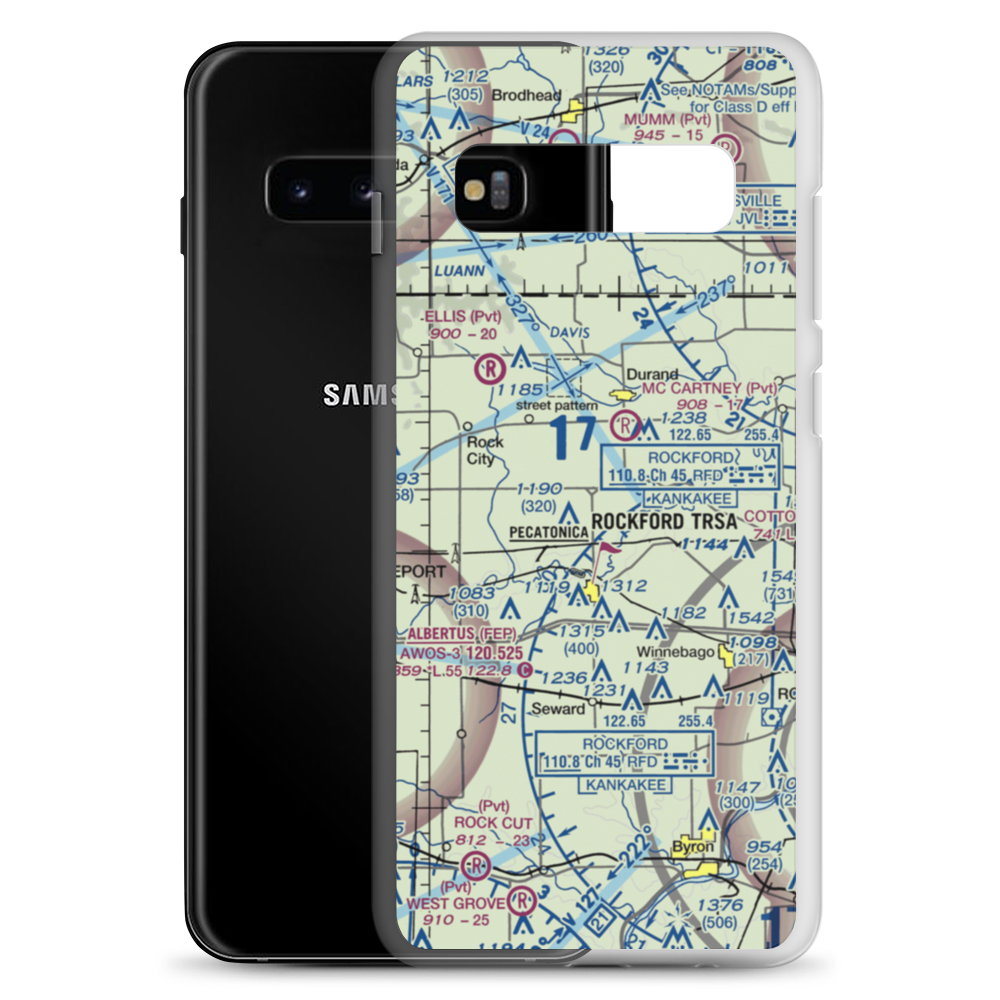 O'Connor Field (8IL5) VFR Sectional Samsung Case Samsung Galaxy S10+ model shown