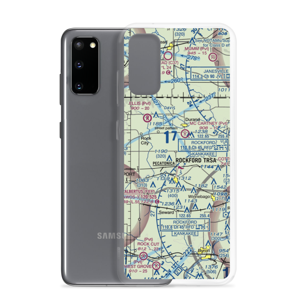 O'Connor Field (8IL5) VFR Sectional Samsung Case Samsung Galaxy S20 model shown