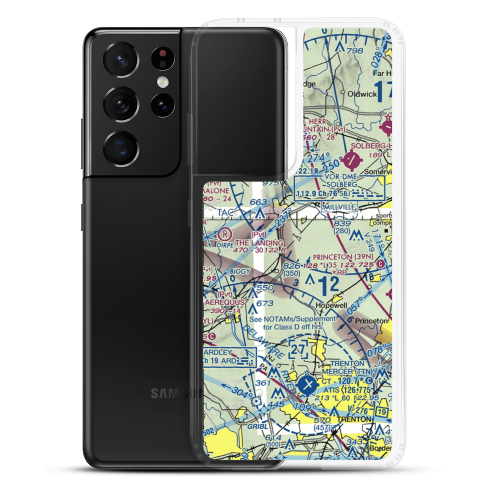O'Dwyer Airport (60NJ) VFR Sectional Samsung Case Samsung Galaxy S21 Ultra model shown