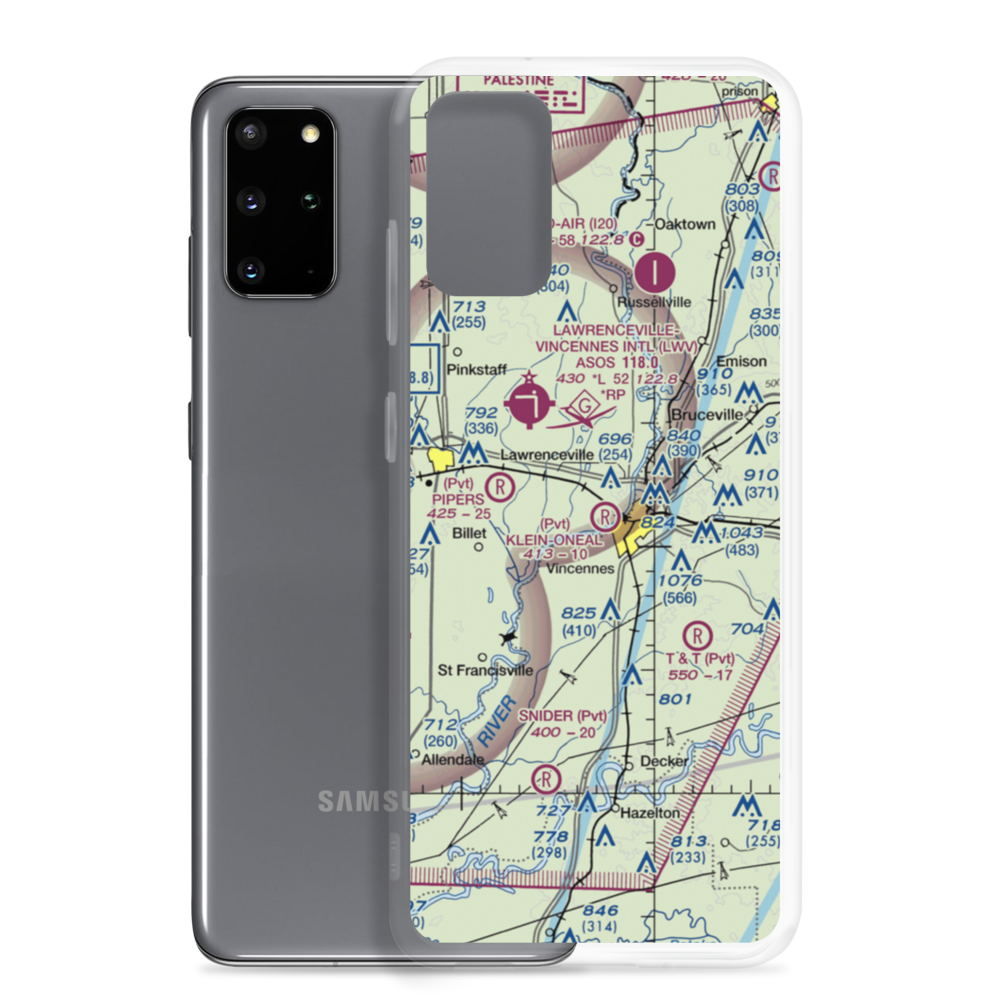O'Neal Airport (OEA) VFR Sectional Samsung Case Samsung Galaxy S20 Plus model shown