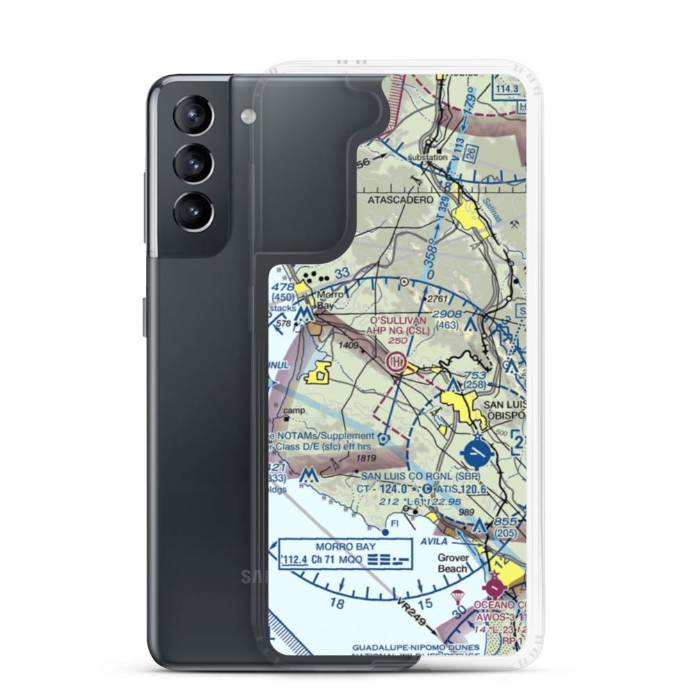 O'Sullivan Army Heliport (CSL) VFR Sectional Samsung Case Samsung Galaxy S21 model shown