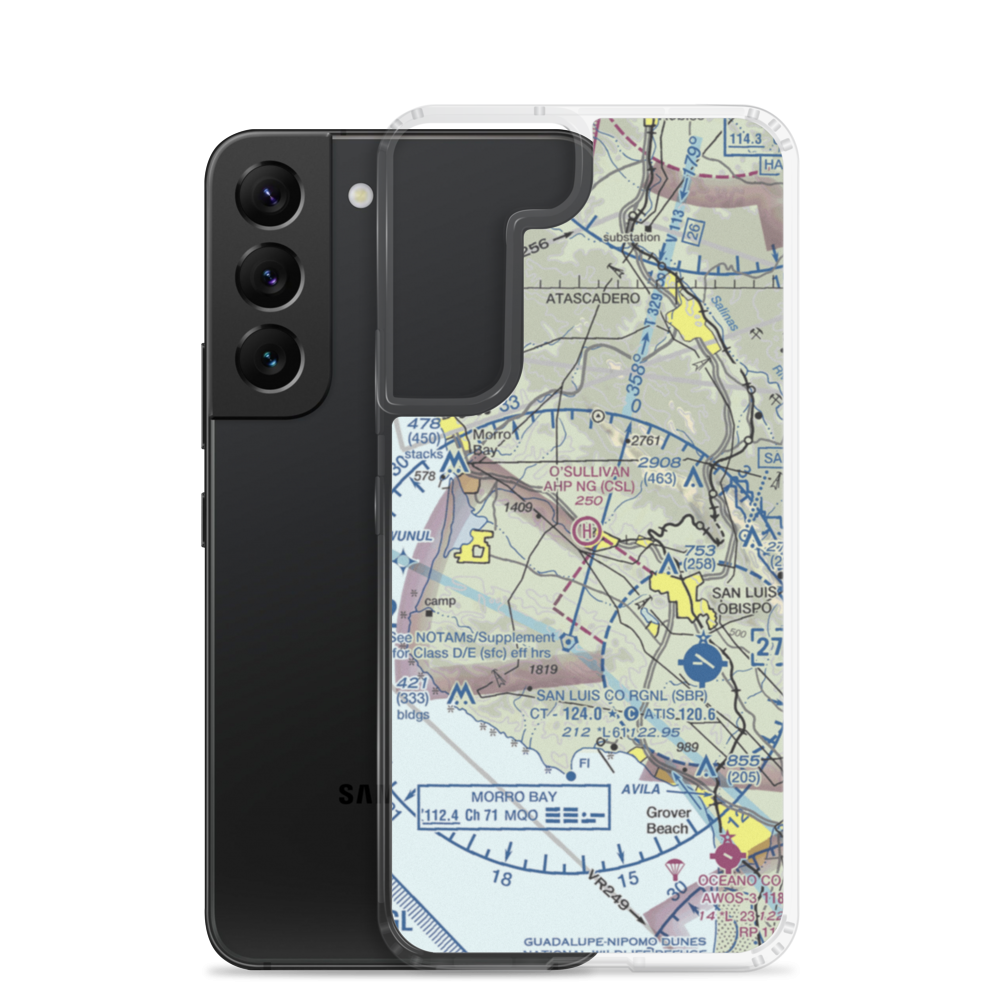 O'Sullivan Army Heliport (CSL) VFR Sectional Samsung Case Samsung Galaxy S22 model shown