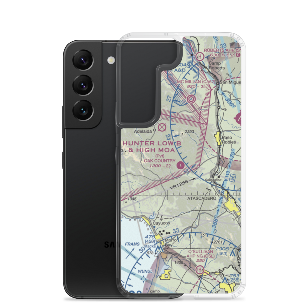 Oak Country Ranch Airport (33CL) VFR Sectional Samsung Case Samsung Galaxy S22 model shown