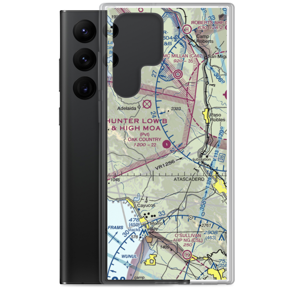 Oak Country Ranch Airport (33CL) VFR Sectional Samsung Case Samsung Galaxy S22 Ultra model shown