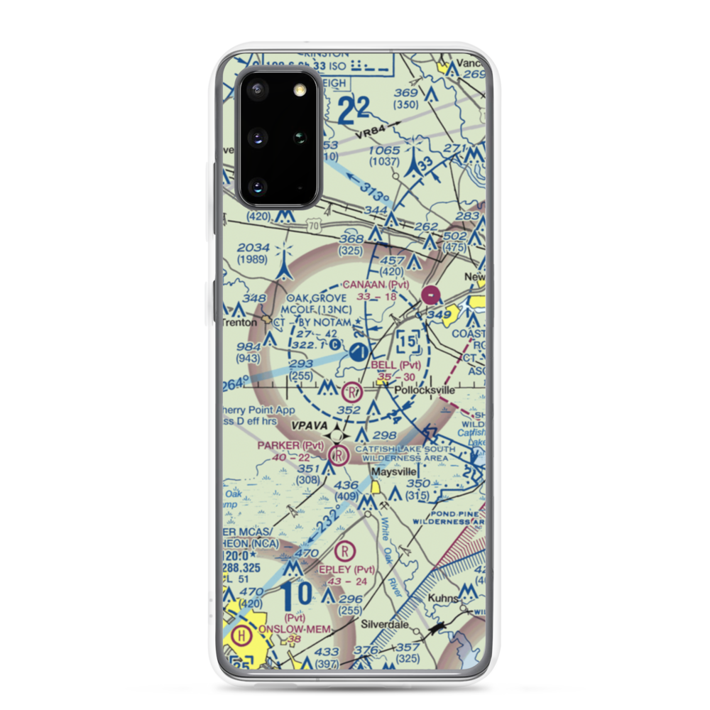 Oak Grove Marine Corps Outlying Field (13NC) VFR Sectional Samsung Case Samsung Galaxy S20 Plus model shown