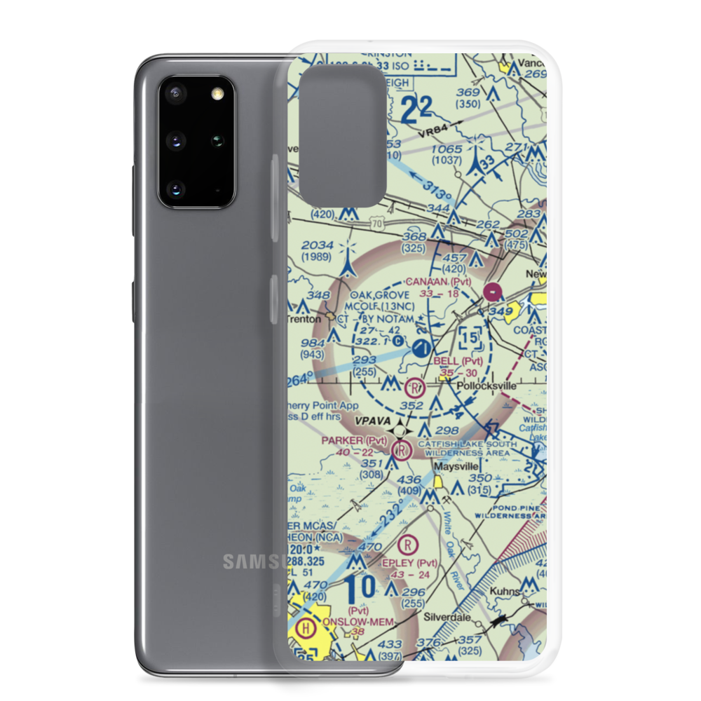 Oak Grove Marine Corps Outlying Field (13NC) VFR Sectional Samsung Case Samsung Galaxy S20 Plus model shown