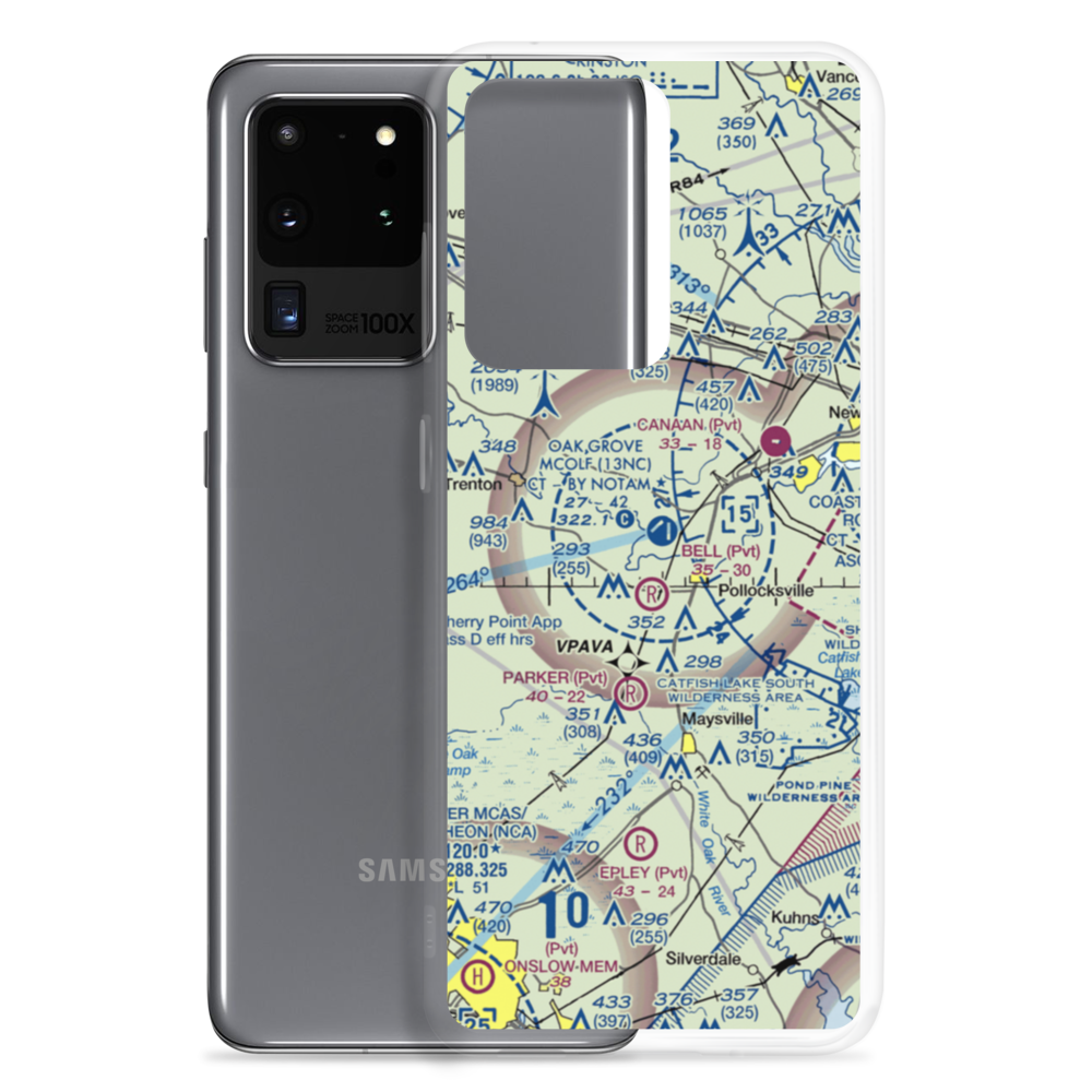 Oak Grove Marine Corps Outlying Field (13NC) VFR Sectional Samsung Case Samsung Galaxy S20 Ultra model shown