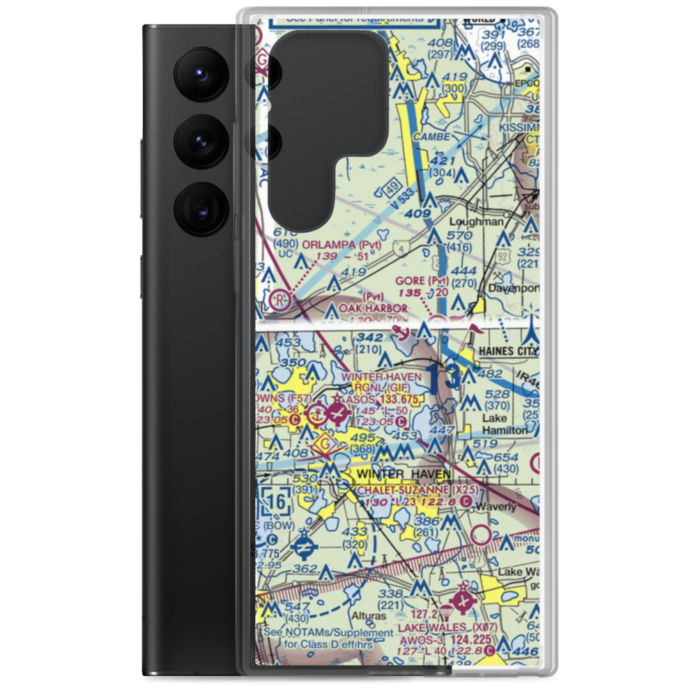 Oak Harbor Seaplane Base (FA73) VFR Sectional Samsung Case Samsung Galaxy S22 Ultra model shown