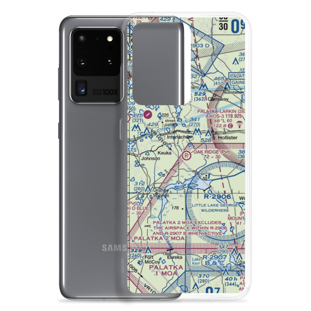 Oak Ridge Airport (FL82) VFR Sectional Samsung Case Samsung Galaxy S20 Ultra model shown