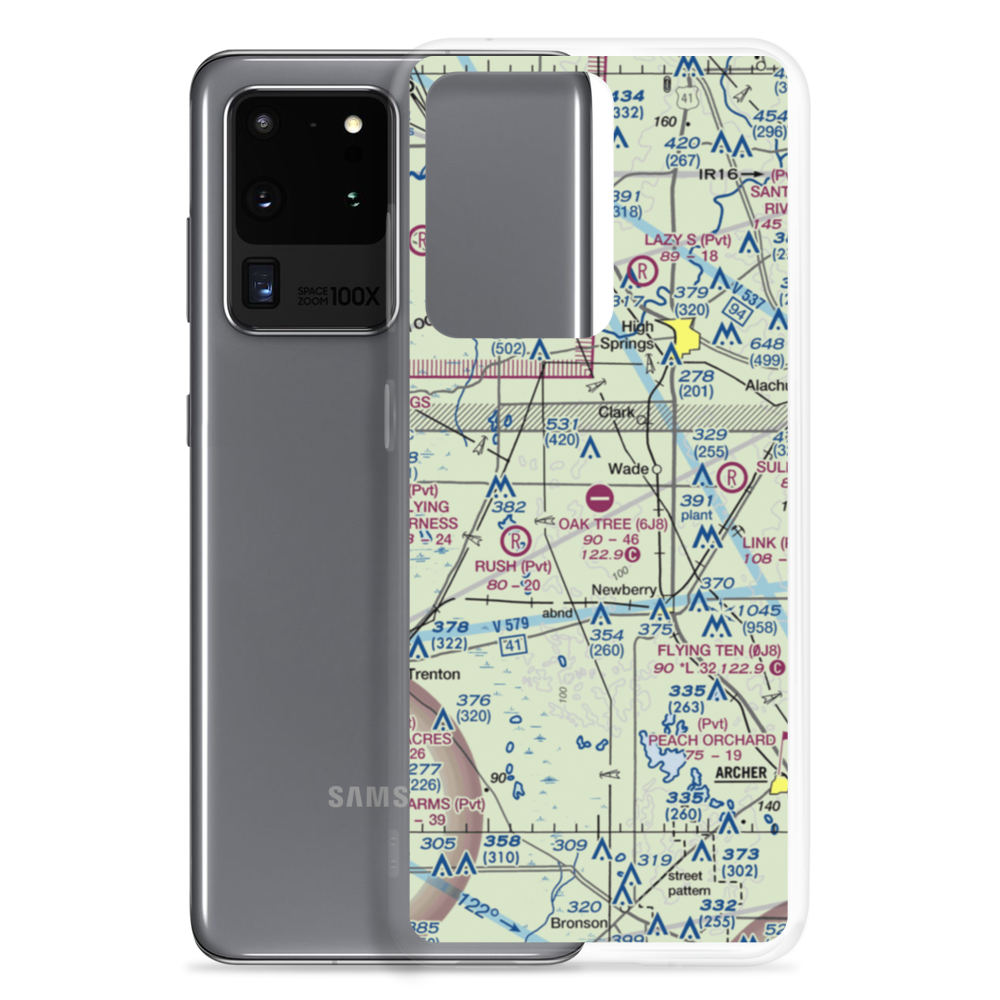 Oak Tree Landing (6J8) VFR Sectional Samsung Case Samsung Galaxy S20 Ultra model shown