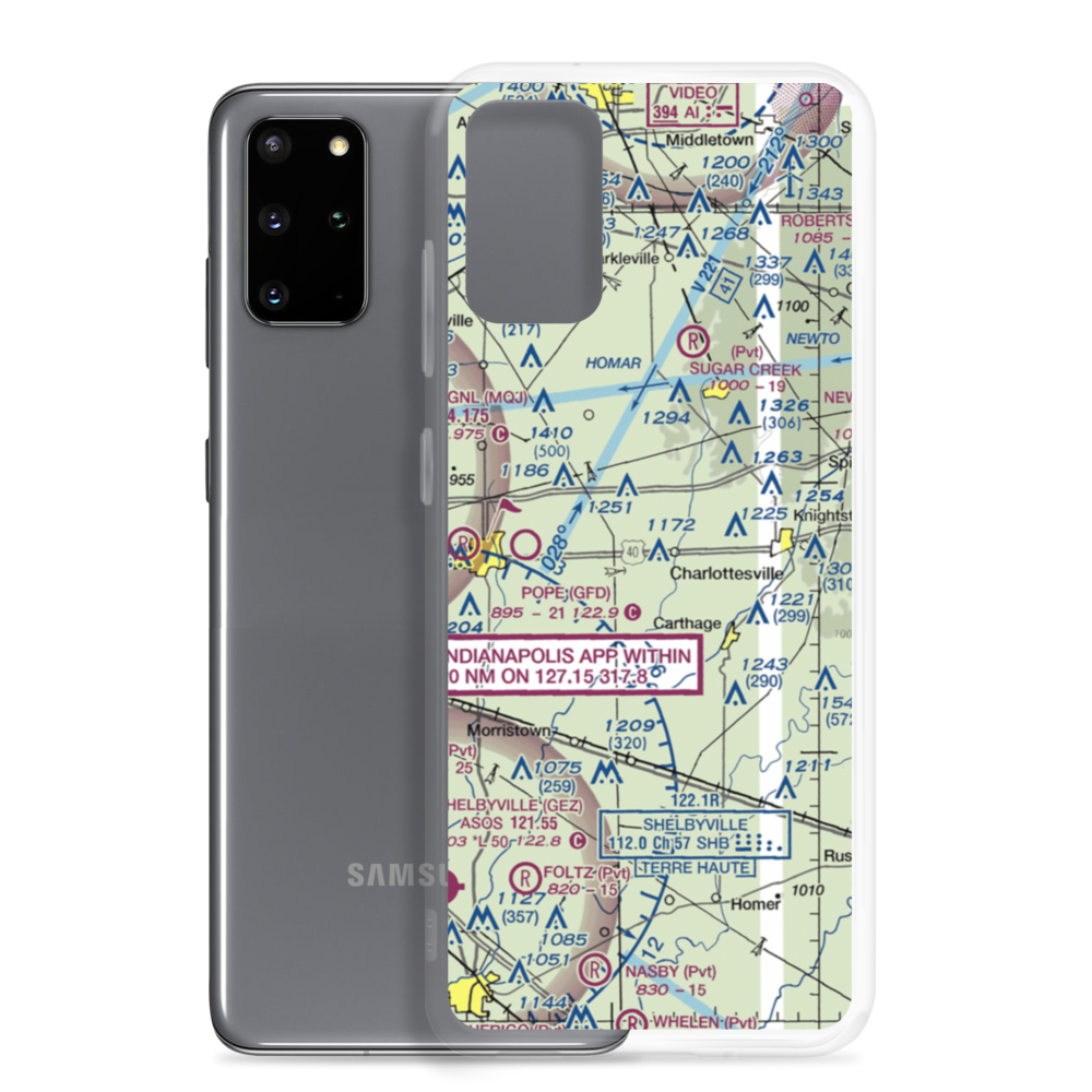 Oakes Field (66IN) VFR Sectional Samsung Case Samsung Galaxy S20 Plus model shown