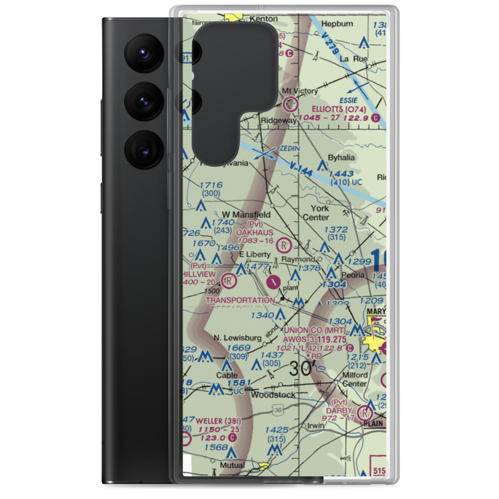 Oakhaus Landing Airport (5OH6) VFR Sectional Samsung Case Samsung Galaxy S22 Ultra model shown