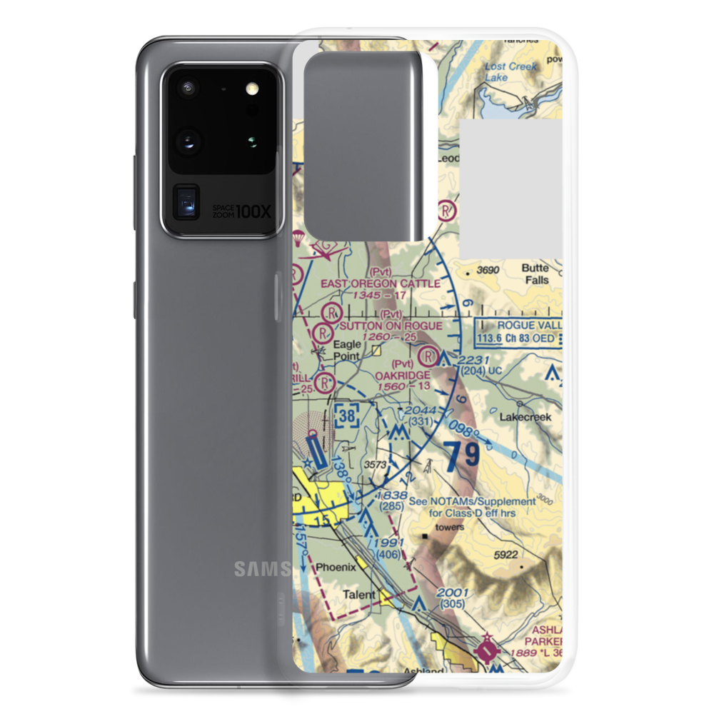 Oakridge Ranch Airport (26OG) VFR Sectional Samsung Case Samsung Galaxy S20 Ultra model shown