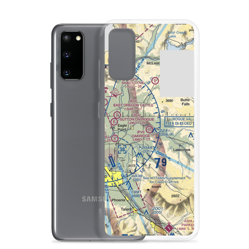 Oakridge Ranch Airport (26OG) VFR Sectional Samsung Case Samsung Galaxy S20 model shown