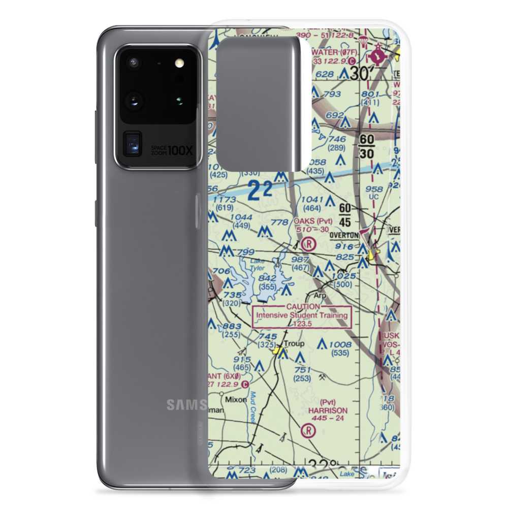 Oaks Airport (TX24) VFR Sectional Samsung Case Samsung Galaxy S20 Ultra model shown
