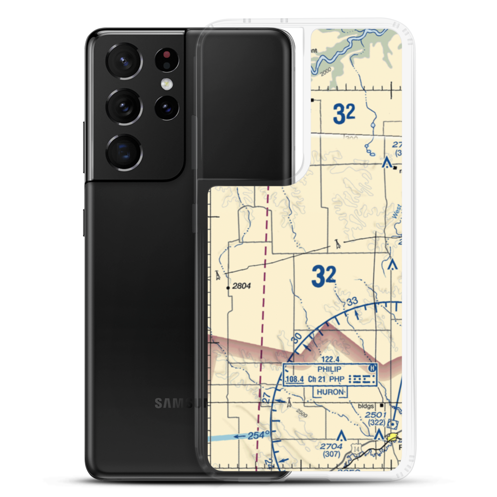 Oasis Ranch Airport (0SD6) VFR Sectional Samsung Case Samsung Galaxy S21 Ultra model shown