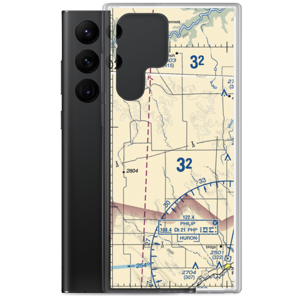 Oasis Ranch Airport (0SD6) VFR Sectional Samsung Case Samsung Galaxy S22 Ultra model shown