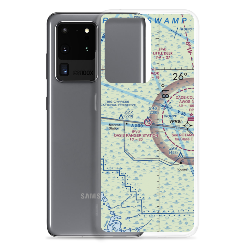 Oasis Ranger Station-U.S. Government Airport (9FL7) VFR Sectional Samsung Case Samsung Galaxy S20 Ultra model shown