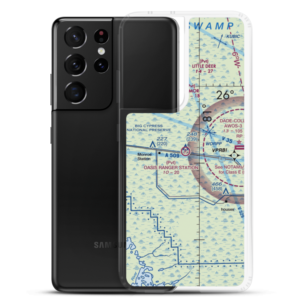 Oasis Ranger Station-U.S. Government Airport (9FL7) VFR Sectional Samsung Case Samsung Galaxy S21 Ultra model shown