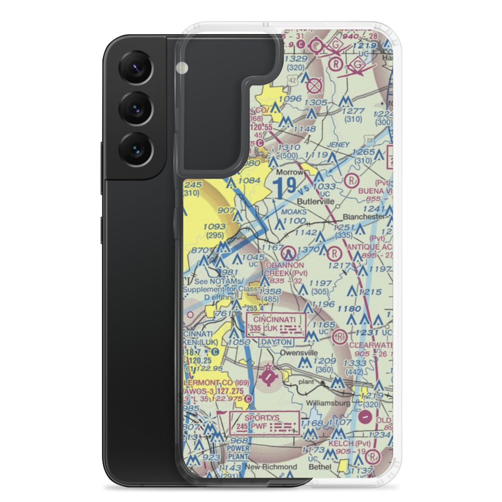 Obannon Creek Aerodrome (OH66) VFR Sectional Samsung Case Samsung Galaxy S22 Plus model shown