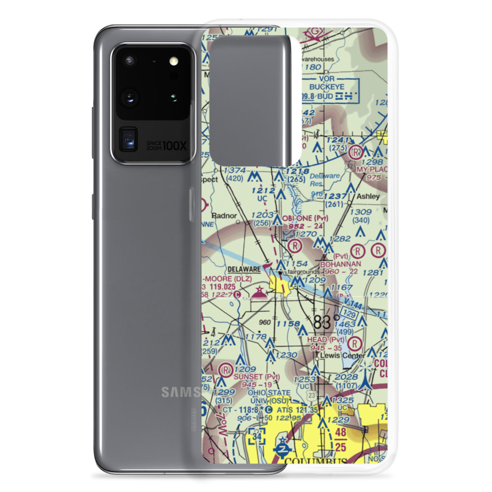 Obi One Airport (7OH3) VFR Sectional Samsung Case Samsung Galaxy S20 Ultra model shown