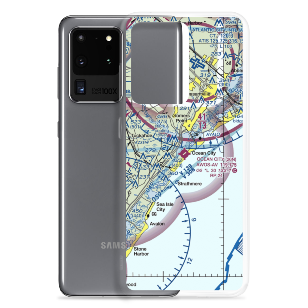 Ocean City Municipal Airport (26N) VFR Sectional Samsung Case Samsung Galaxy S20 Ultra model shown