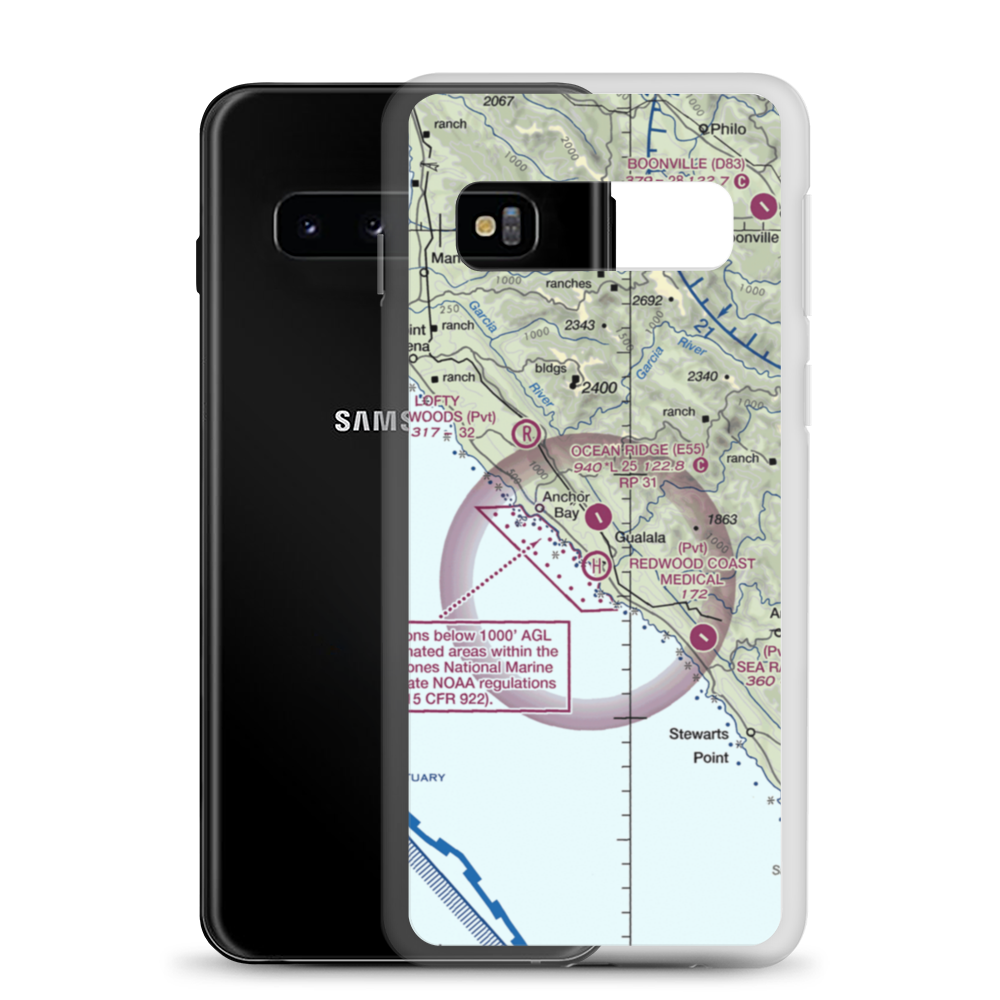 Ocean Ridge Airport (E55) VFR Sectional Samsung Case Samsung Galaxy S10 model shown