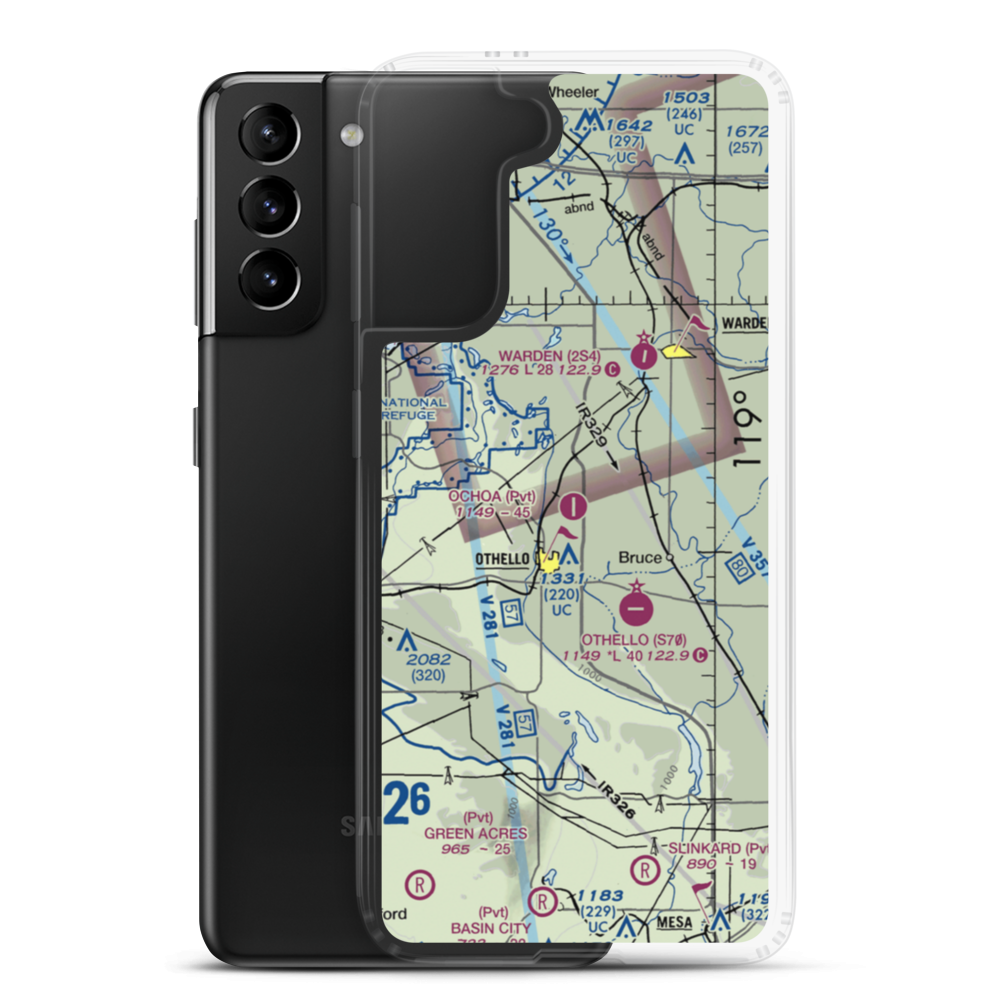 Ochoa Field (6WA4) VFR Sectional Samsung Case Samsung Galaxy S21 Plus model shown