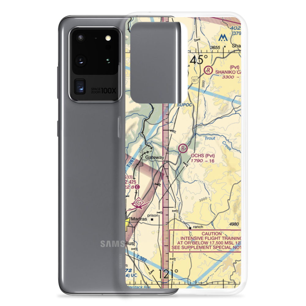 Ochs Private Airport (72OR) VFR Sectional Samsung Case Samsung Galaxy S20 Ultra model shown