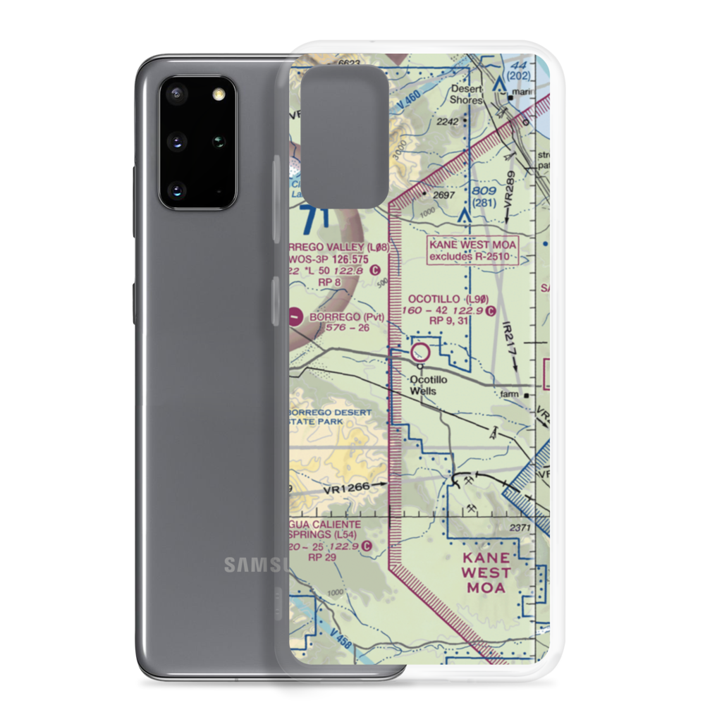 Ocotillo Airport (L90) VFR Sectional Samsung Case Samsung Galaxy S20 Plus model shown