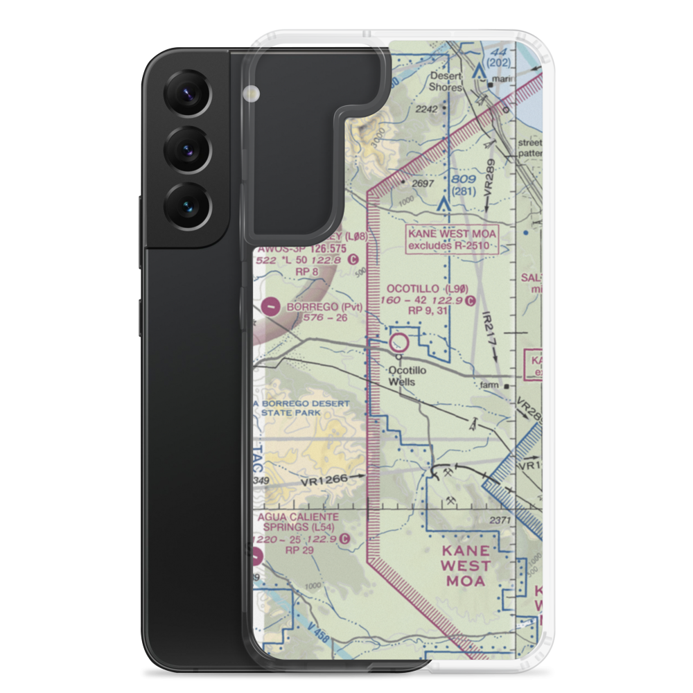 Ocotillo Airport (L90) VFR Sectional Samsung Case Samsung Galaxy S22 Plus model shown