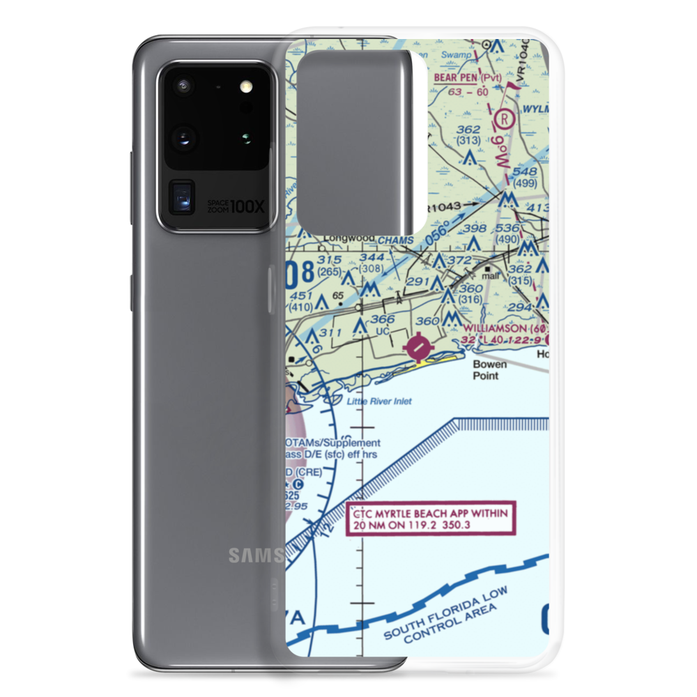 Odell Williamson Municipal Airport (60J) VFR Sectional Samsung Case Samsung Galaxy S20 Ultra model shown