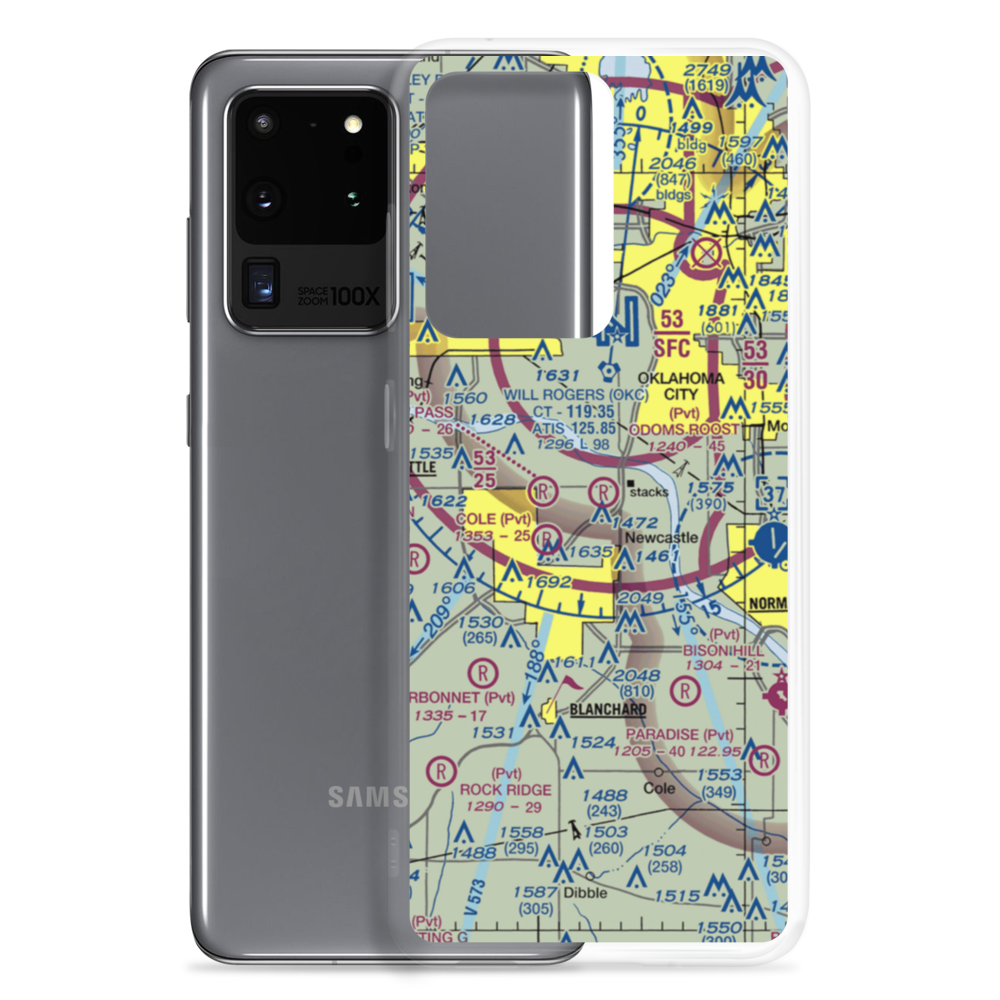 Odom's Roost Airport (76OK) VFR Sectional Samsung Case Samsung Galaxy S20 Ultra model shown