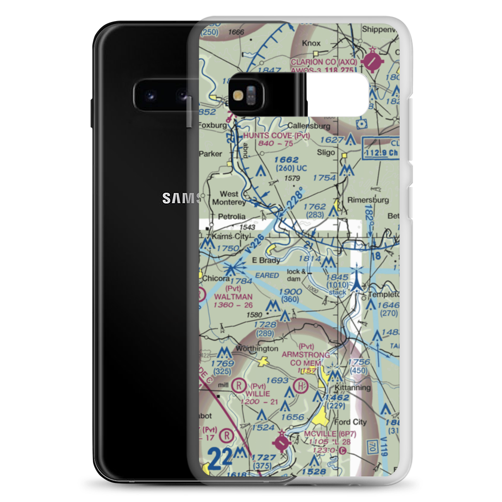 Offutt Acres Airport (PN02) VFR Sectional Samsung Case Samsung Galaxy S10+ model shown