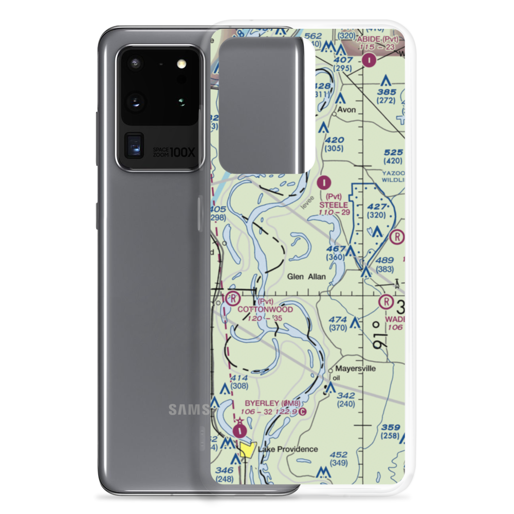 Oglesby Farms Inc. Airport (MS86) VFR Sectional Samsung Case Samsung Galaxy S20 Ultra model shown