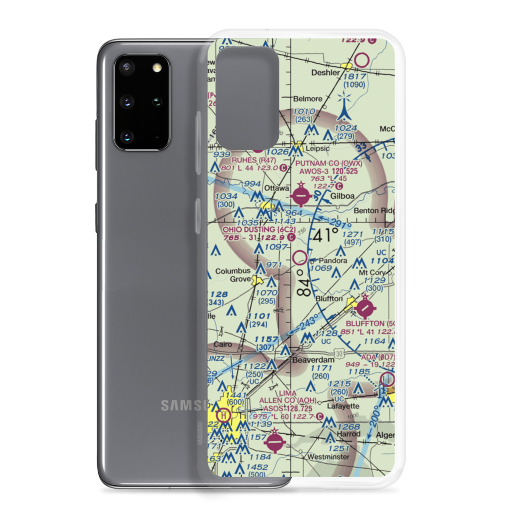 Ohio Dusting Co Inc Airport (6C2) VFR Sectional Samsung Case Samsung Galaxy S20 Plus model shown