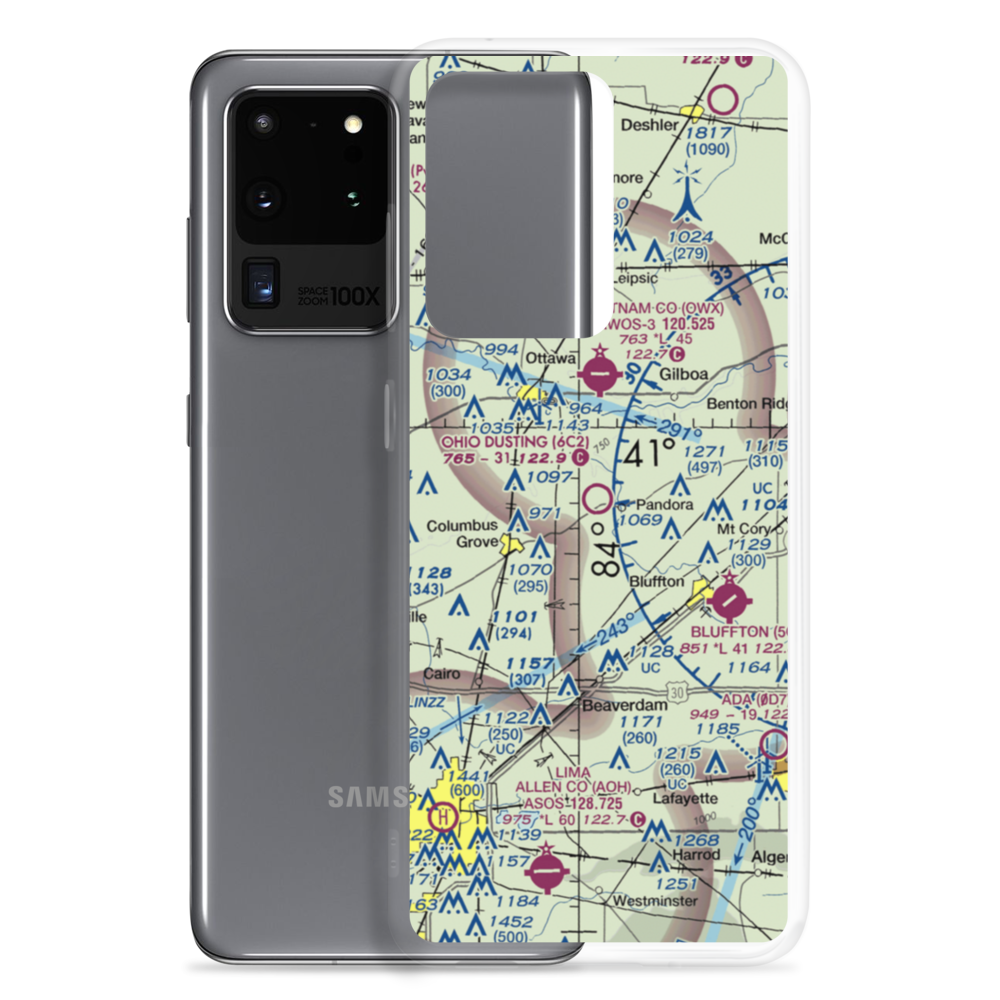 Ohio Dusting Co Inc Airport (6C2) VFR Sectional Samsung Case Samsung Galaxy S20 Ultra model shown