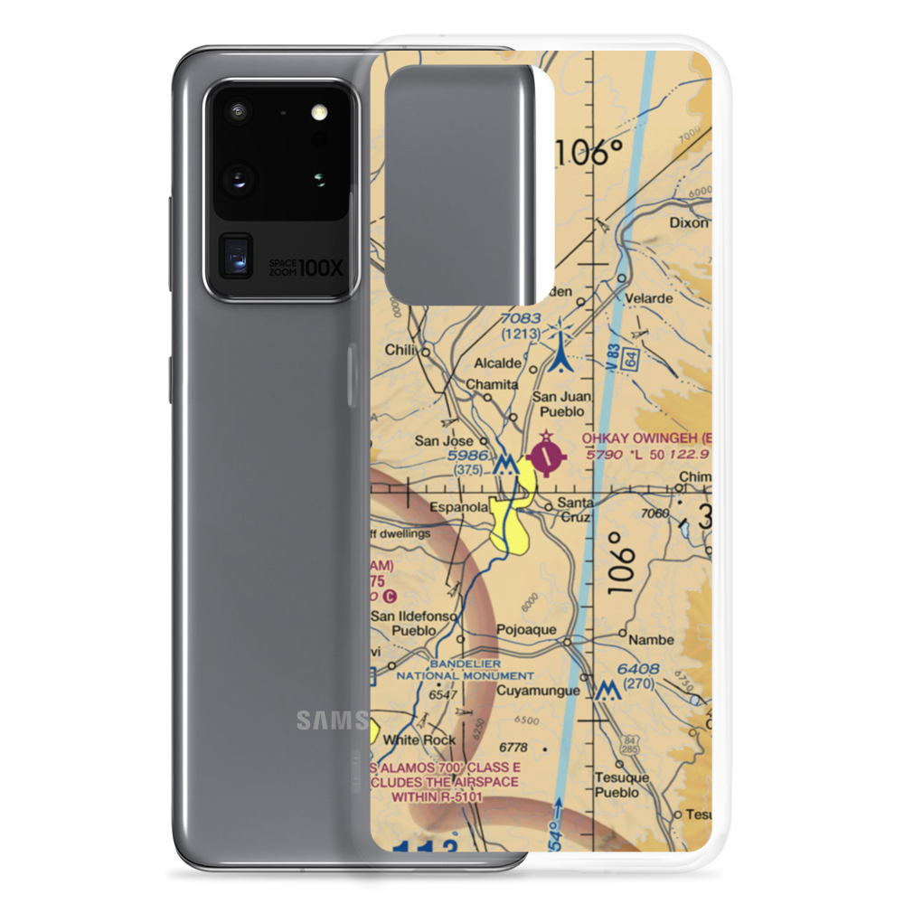 Ohkay Owingeh Airport (E14) VFR Sectional Samsung Case Samsung Galaxy S20 Ultra model shown
